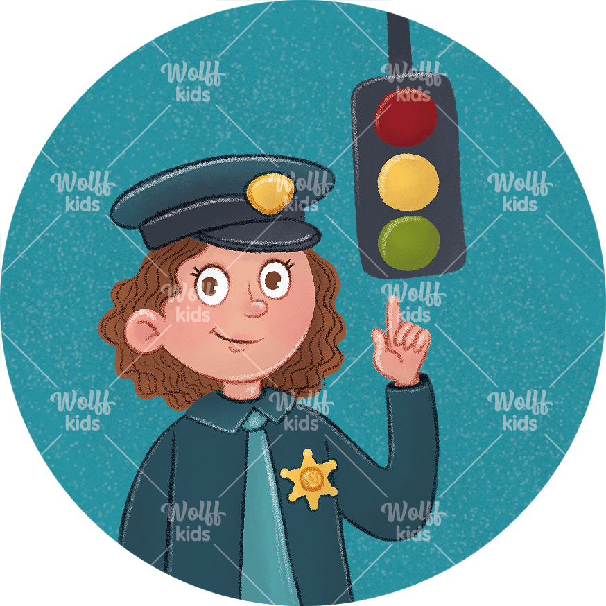 Einzelner Magnet: Polizistin Pia